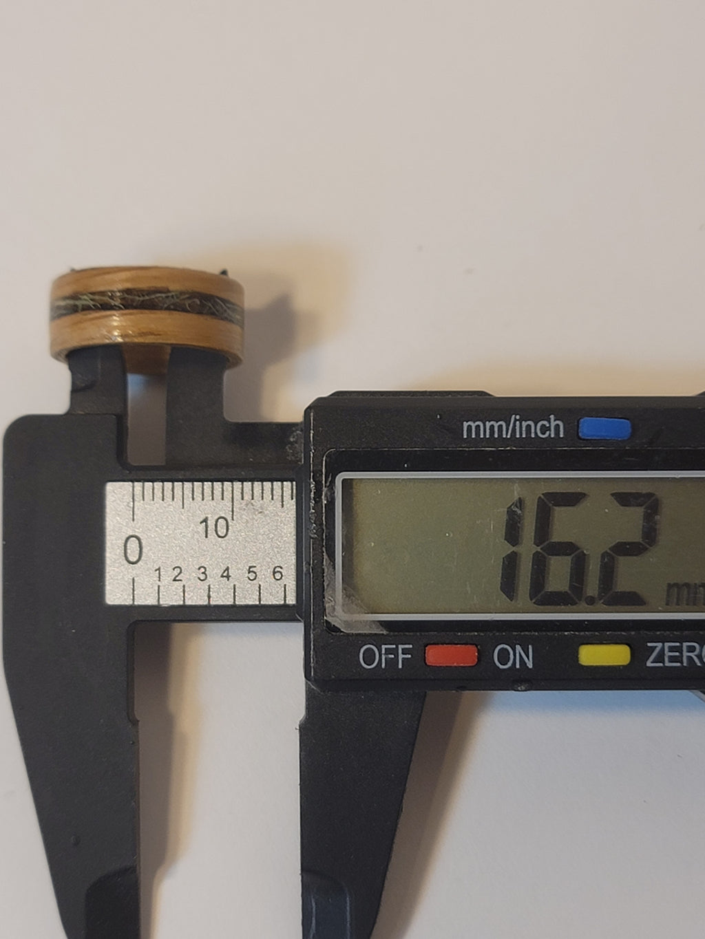 Oak Ring with an incased band of Lichen size 5.5